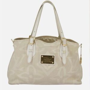 Louis Vuitton Beige Monogram Canvas Tote Bag